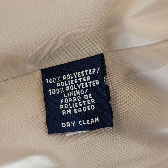 Vintage Y2K Evan-Picone Zip-Up Jacket Beige Neutral Size 12P‎  Career Casual - Picture 5 of 8